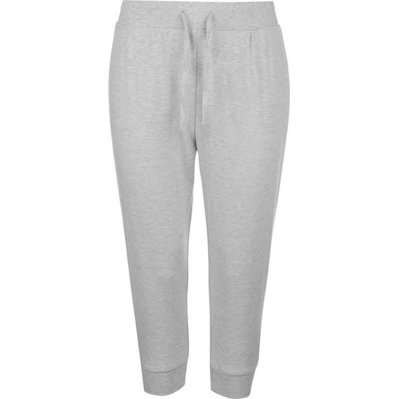 Miso Three Quarter Interlock Jogging Bottoms Womens, lt grey marl