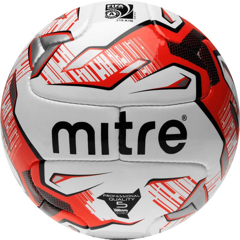 Mitre Max Football, white/red/black