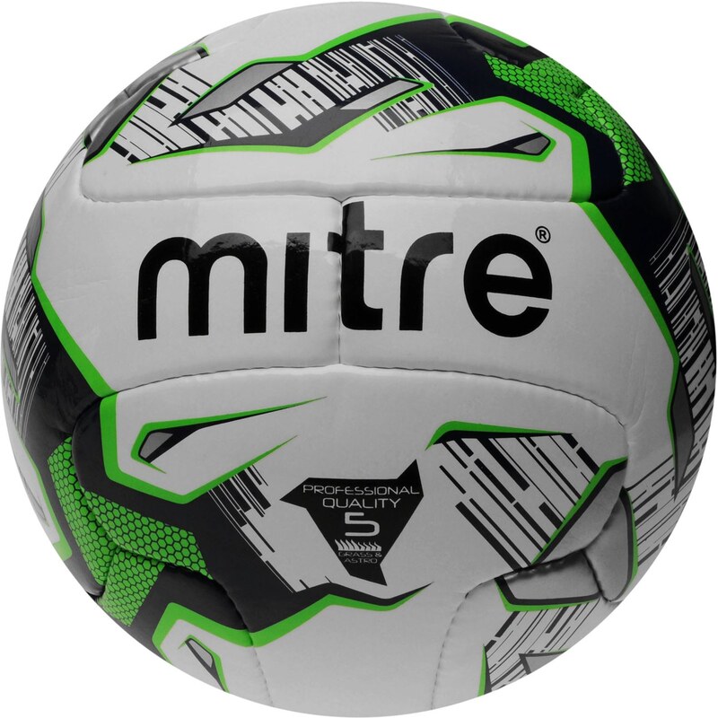 Mitre Pro Max Football, white/black/grn