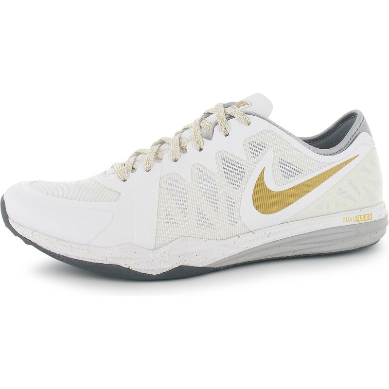 Nike Dual Fusion TR3 Ladies Trainers, white/gold/wolf
