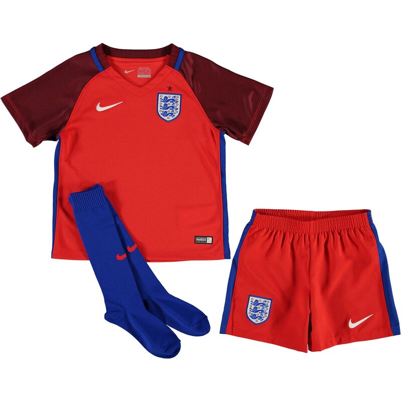 Nike England Infants Away Kit Mini 2016, challenge red