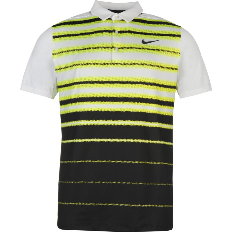 Nike Fade Stripe Mens Golf Polo Shirt, volt