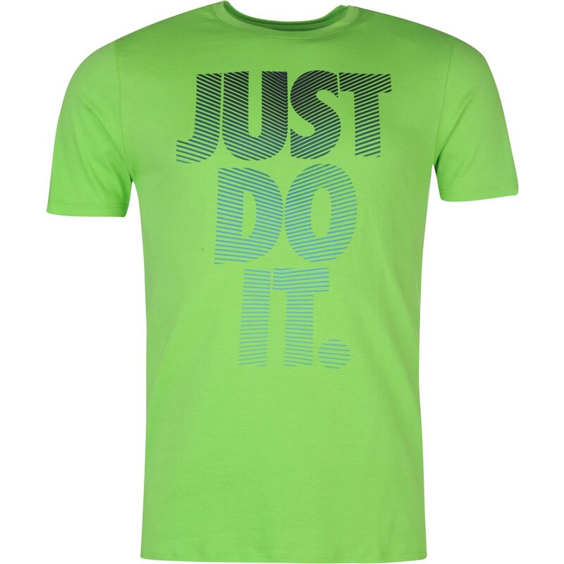 Nike Futura Just Do It Quote T Shirt Mens, green