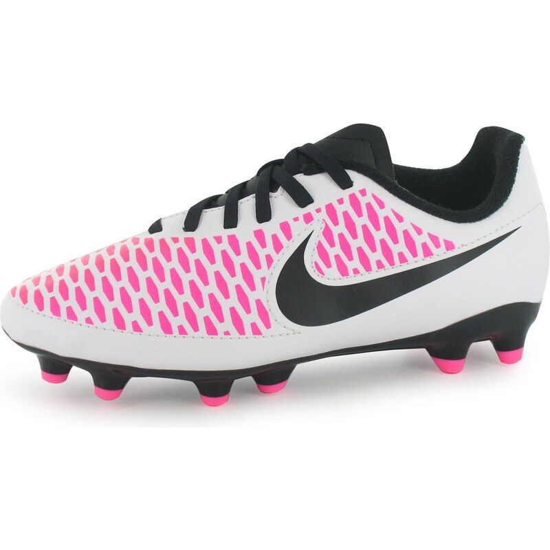 Nike Magista Onda FG Junior Football Boots, white/blk/pink