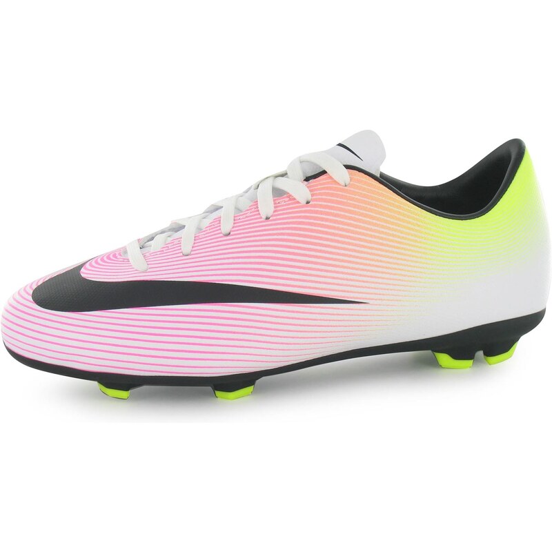 Nike Mercurial Victory Junior FG Football Boots, white/black/vlt