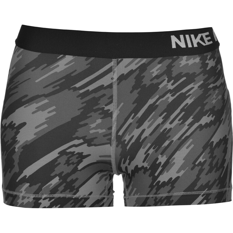 Kraťasy Nike Pro 3 Inch Graphic dám. černá/šedivá