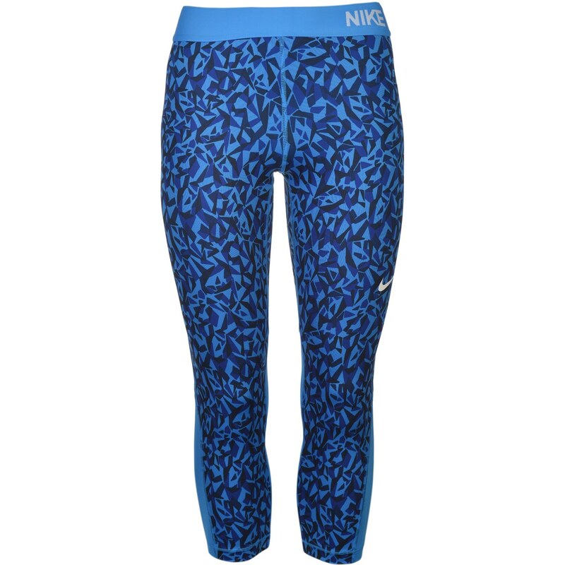 Nike Pro Graphic Capri Pants Ladies, blue