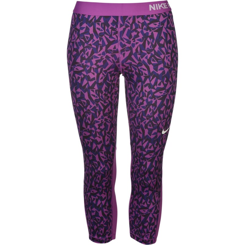 Nike Pro Graphic Capri Pants Ladies, purple