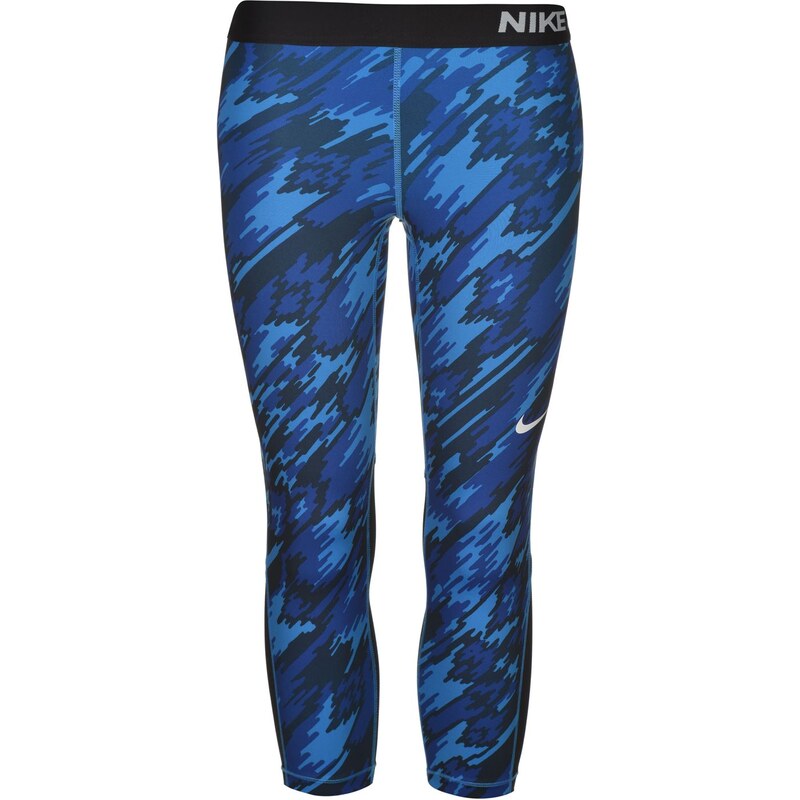Nike Pro Graphic Training Capri Pants Ladies, blue