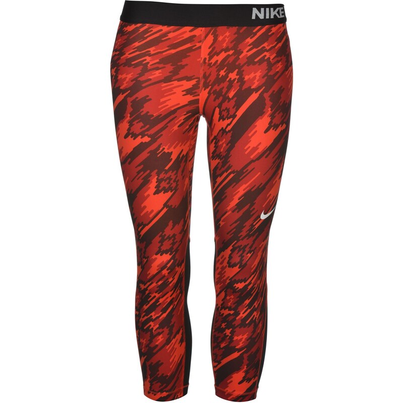 Nike Pro Graphic Training Capri Pants Ladies, red