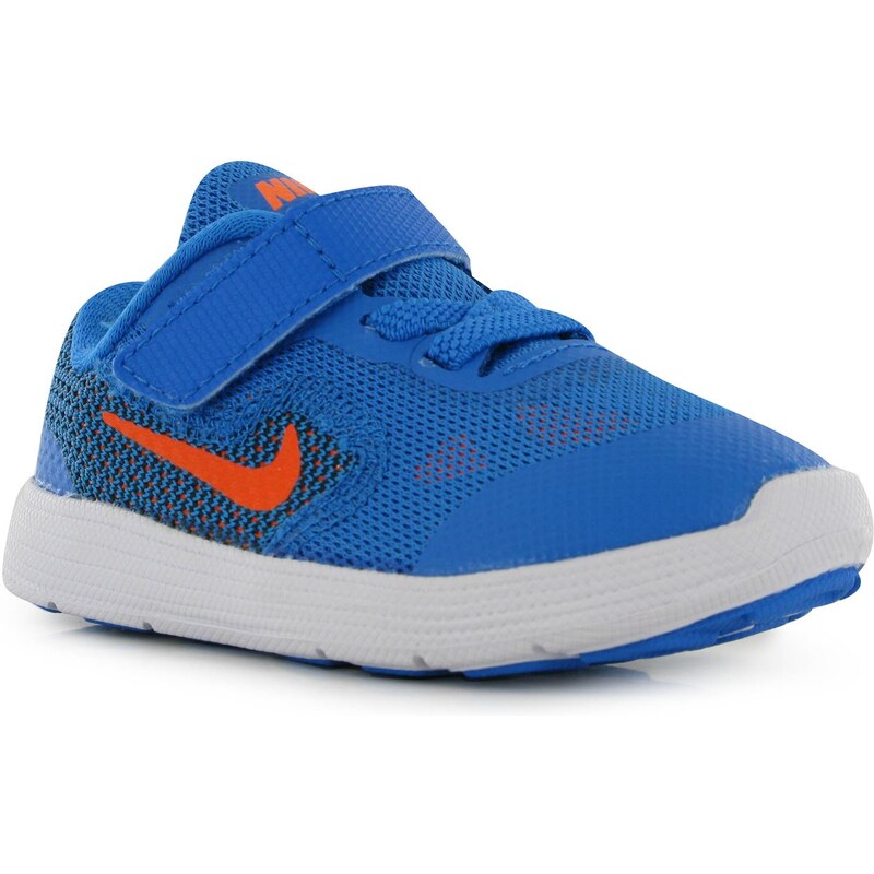 Nike Revolution 3 Infant Boys Trainers, blue/orange