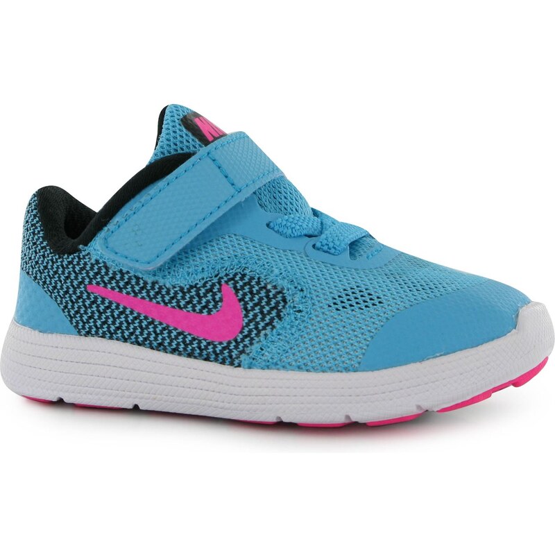 Nike Revolution 3 Trainers Infant Girls, blue/pink