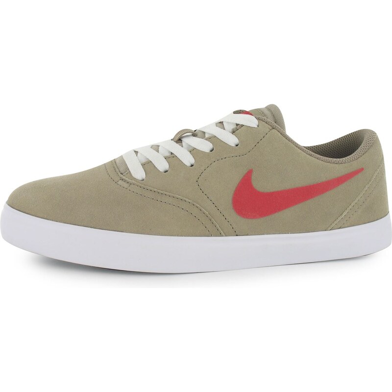 Nike SB Check Shoes Mens, khaki/red