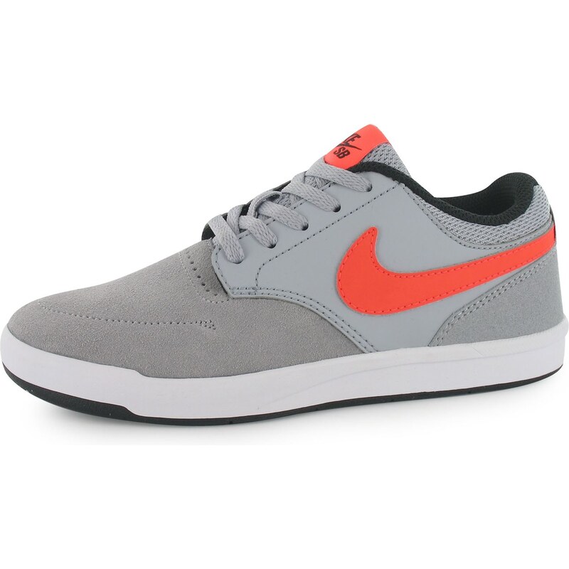 Nike SB Fokus Skate Shoes Junior Boys, grey/red