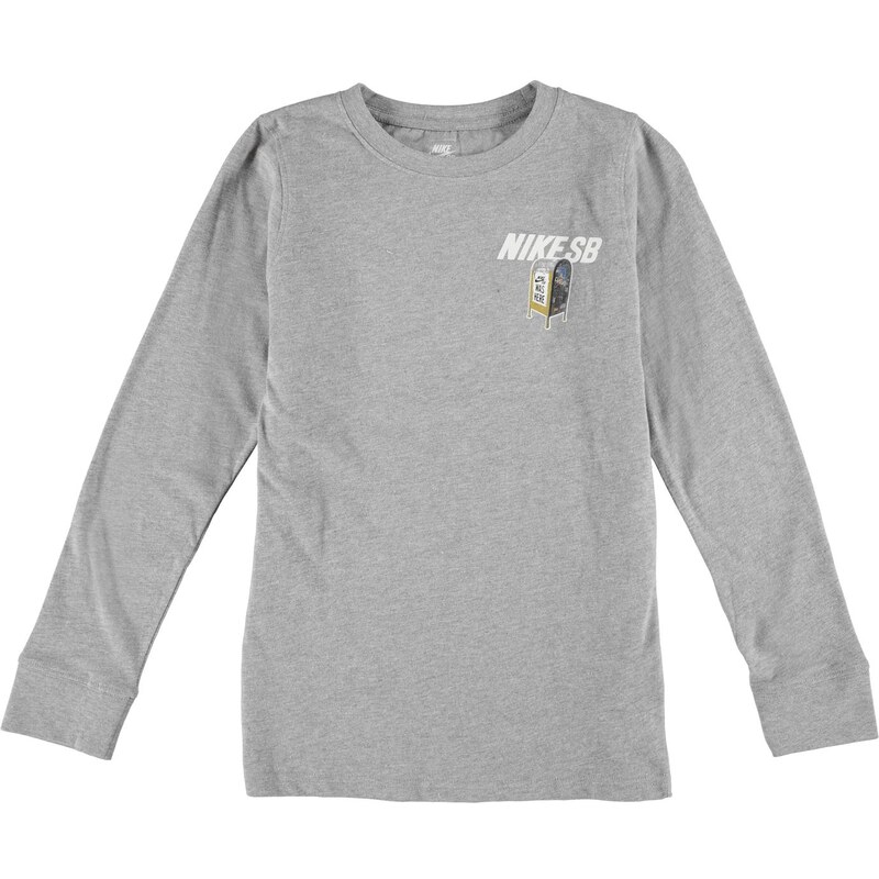 Nike SB Long Sleeve T Shirt Junior Boys, dk grey
