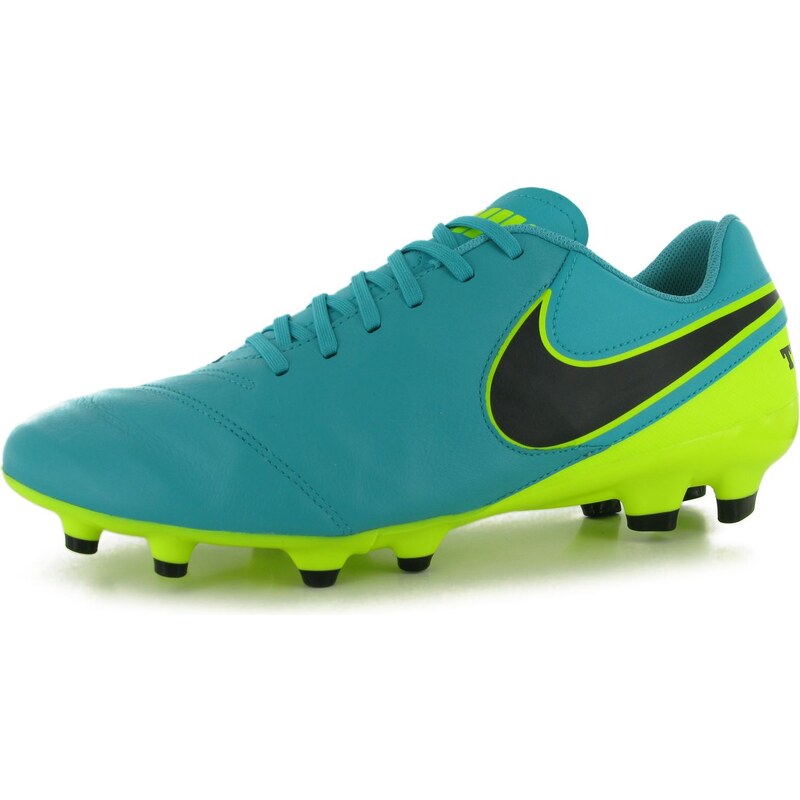 Nike Tiempo Genio FG Football Boots Mens, clear/jade