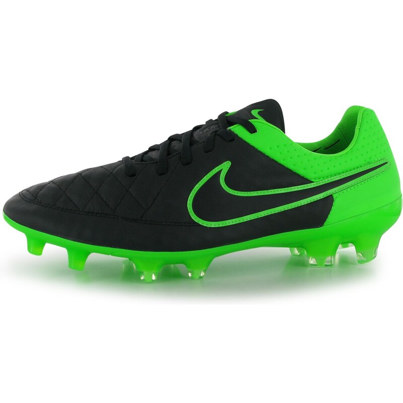 Nike Tiempo Legend FG Mens Football Boots, black/green