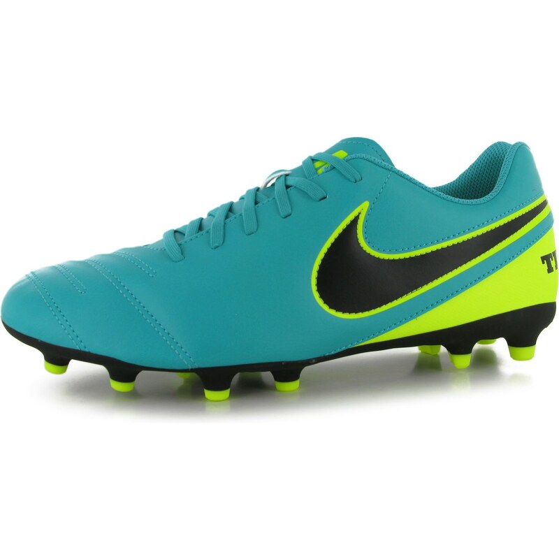 Nike Tiempo Rio FG Football Boots Mens, jade/black