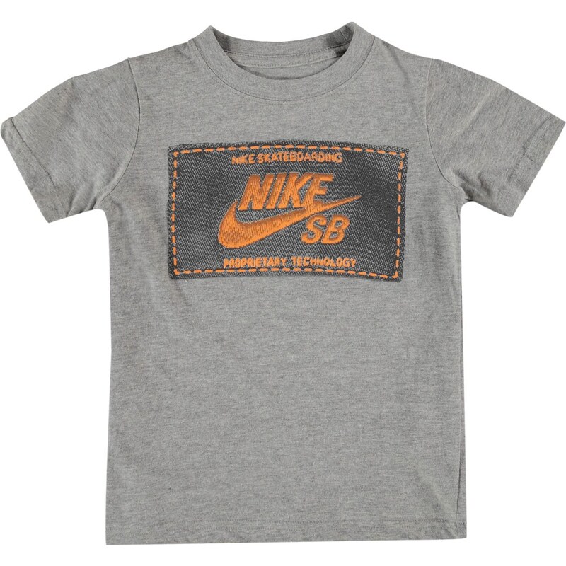 Nike Woven Label TShirt Boys, dk grey