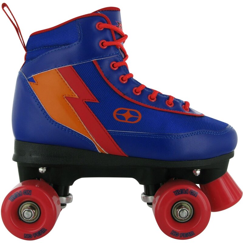 No Fear Retro Quad Skates Childrens, blue/red