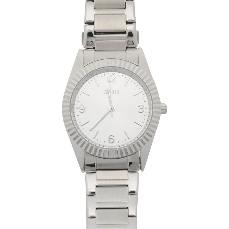 Oasis Ladies B1497 Analogue Watch, silver