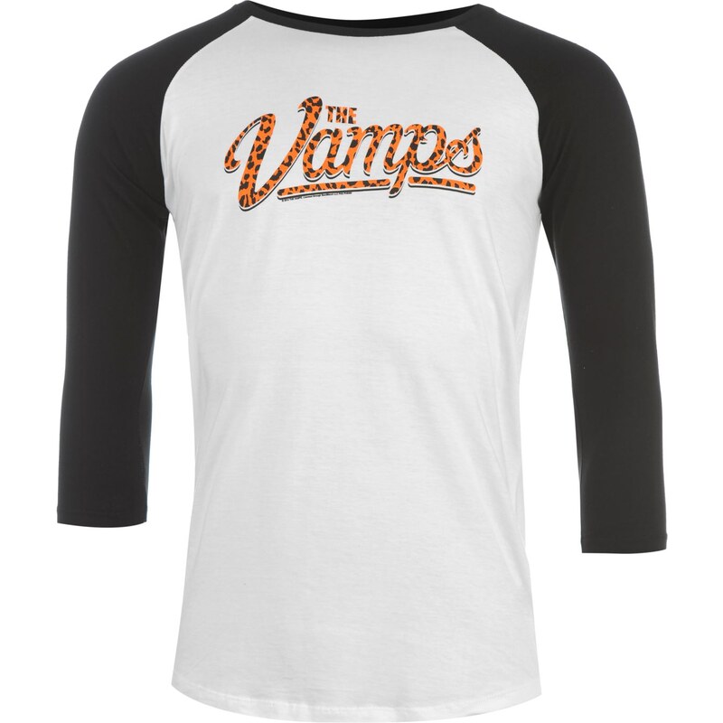 Official The Vamps Raglan T Shirt Mens, leopard