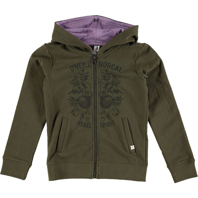 ONeill Cabrillo Girls Hooded Sweater, olive