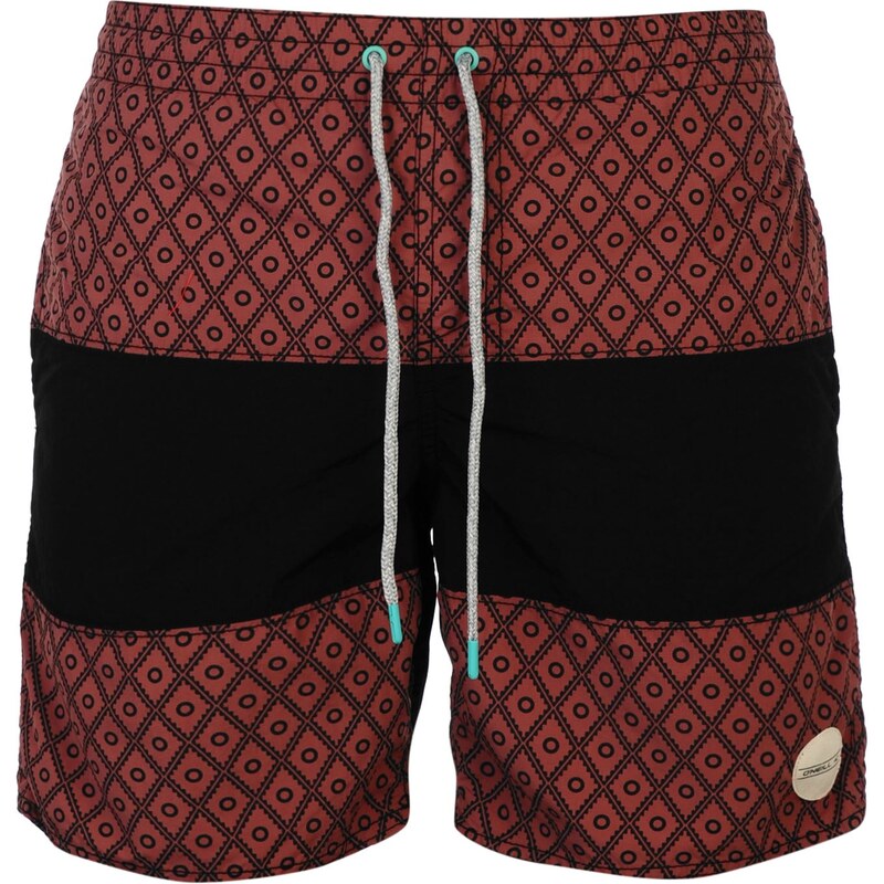 ONeill Cross Stripe Board Shorts Mens, red