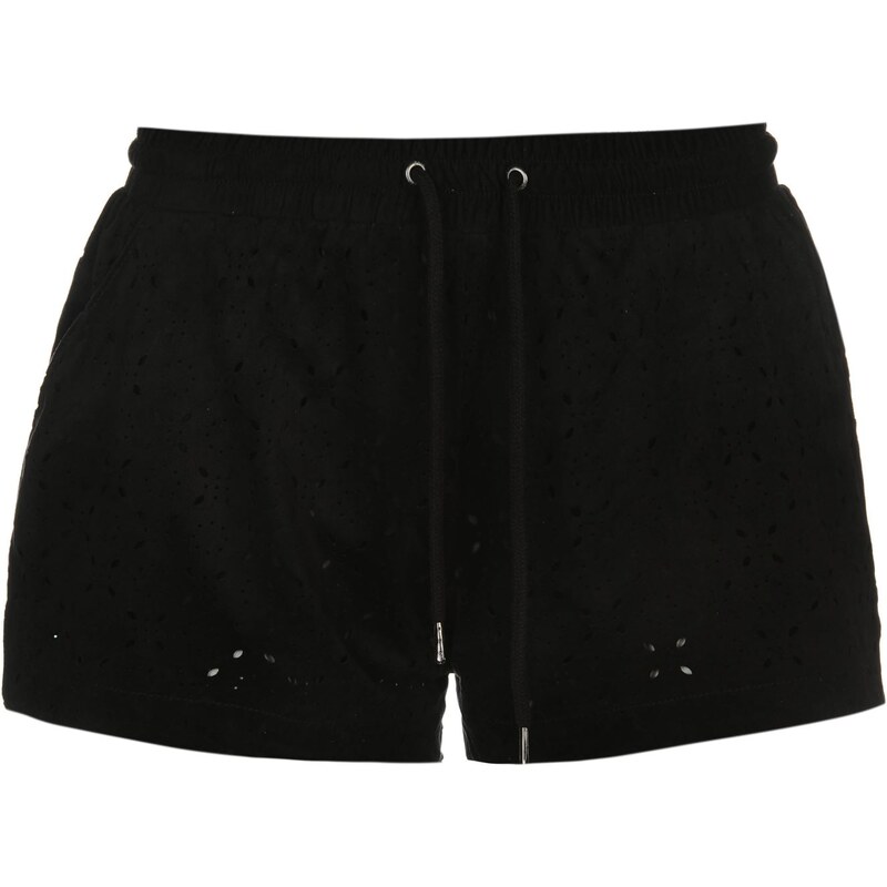 Only Lola Faux Suede Shorts, black