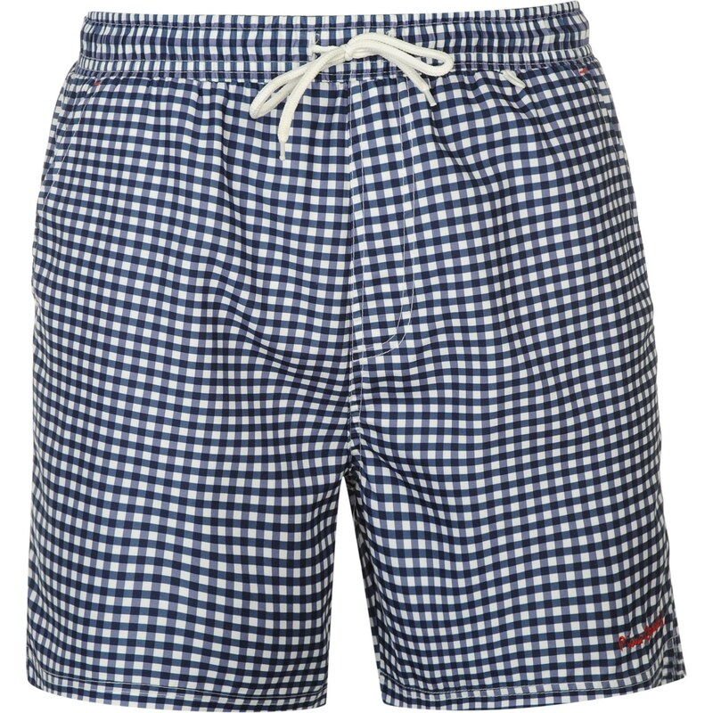 Pierre Cardin Check Shorts Mens, navy/white