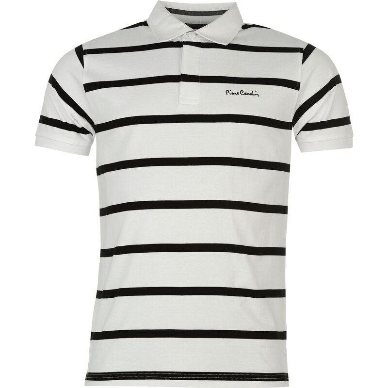 Polokošile pánská Pierre Cardin Rugby White/Black