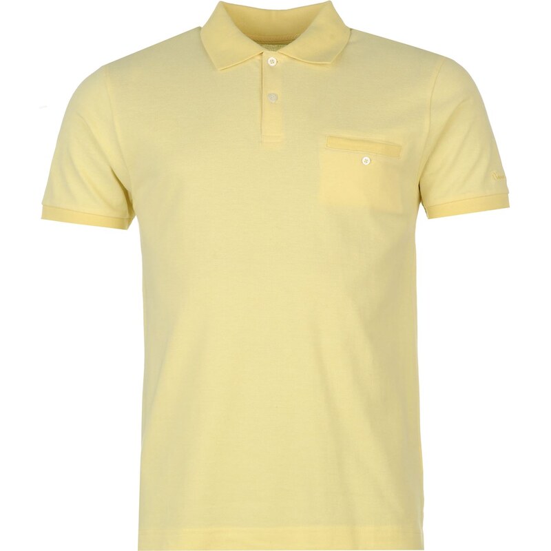 Pierre Cardin Washed Polo Shirt Mens, yellow