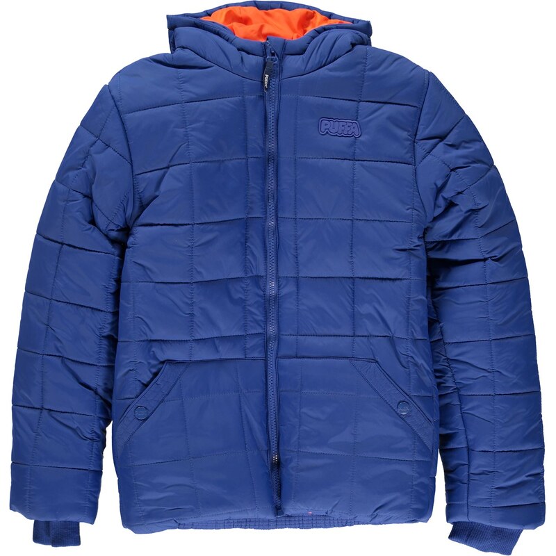 Puffa Core Hooded Jacket Junior Boys, blue