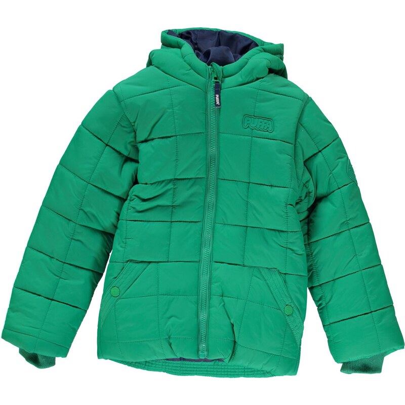 Puffa Hood Jacket Junior Boys, green