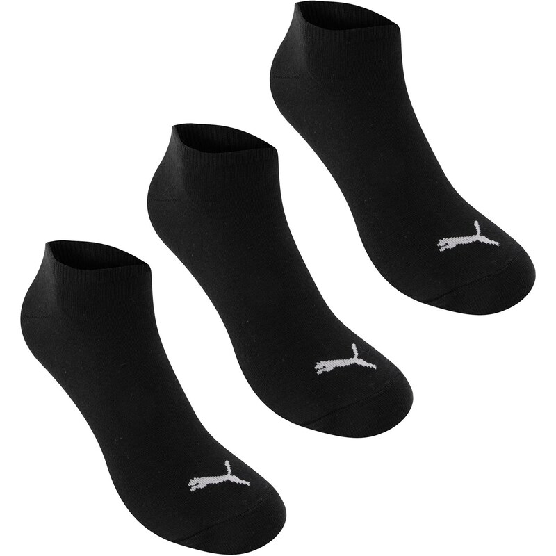 Puma 3 Pack Trainer Socks, black