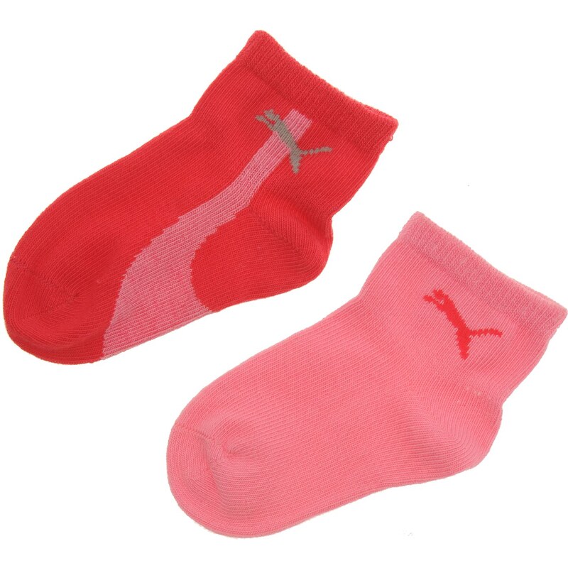Puma Formstripe 2 Pack Socks Infants, pink