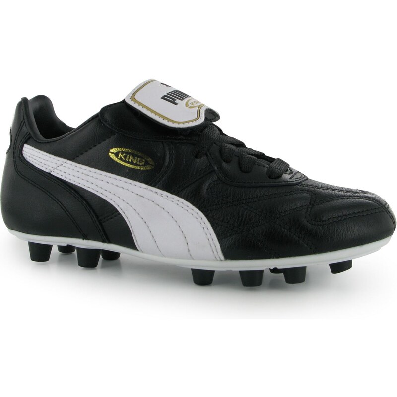 Puma King Top DI FG Junior, black/white