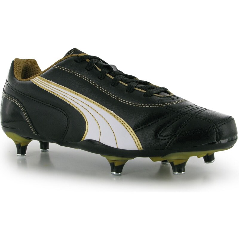 Puma Kratero Soft Ground Football Boot Junior, black/gold