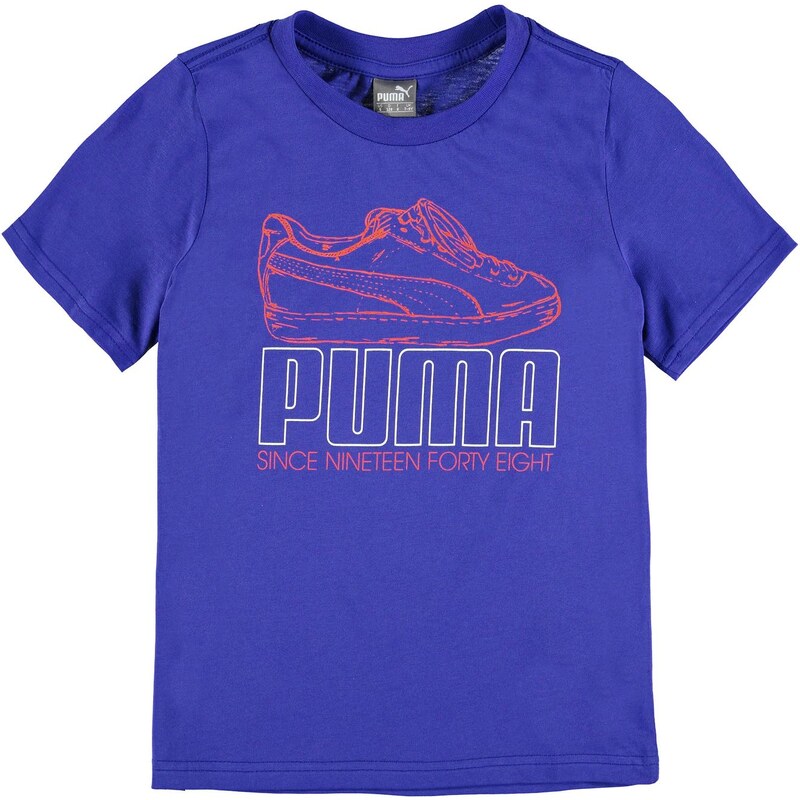 Puma Trainer QT T Shirt Junior Boys, royal