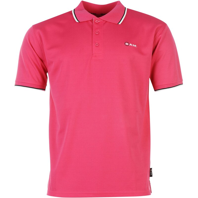 Ram Poly Golf Polo Mens, pink