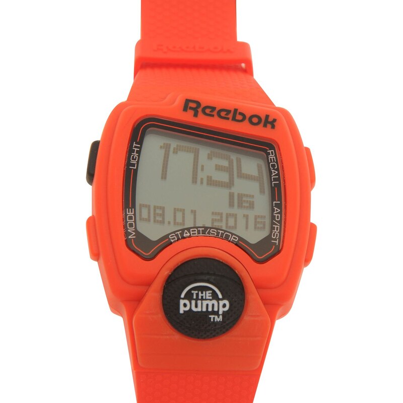 Reebok CL Pump Watch, orange/black