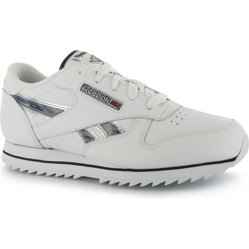 Reebok Classic Etched Junior Trainers, white/bluecadet