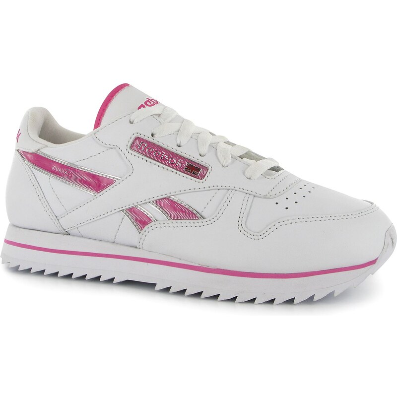 Reebok Classic Etched Ladies Trainers, wht/hotlipspink