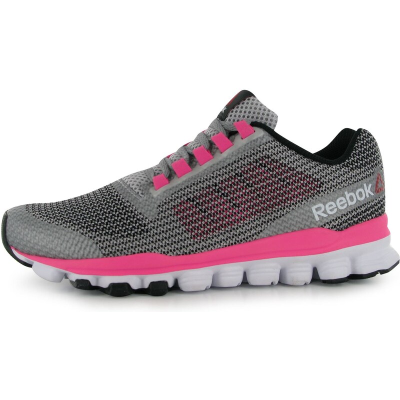 Reebok HexAffect Storm Ladies Running Shoes, steel/solarpink