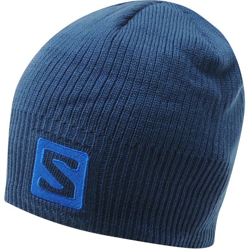 Salomon Logo Beanie, blue