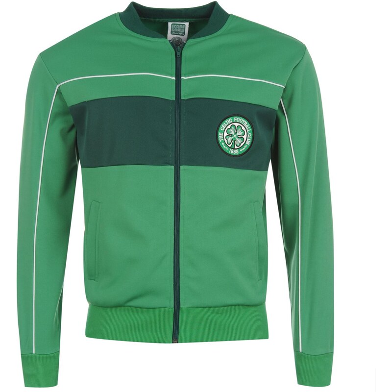 ScoreDraw Score Draw Retro Celtic 1984 Home Track Jacket Mens, green