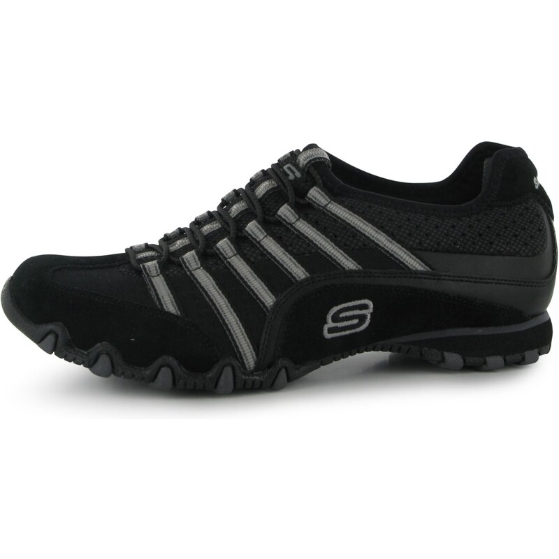 Skechers Bikers Serve Ladies Trainers, black/grey