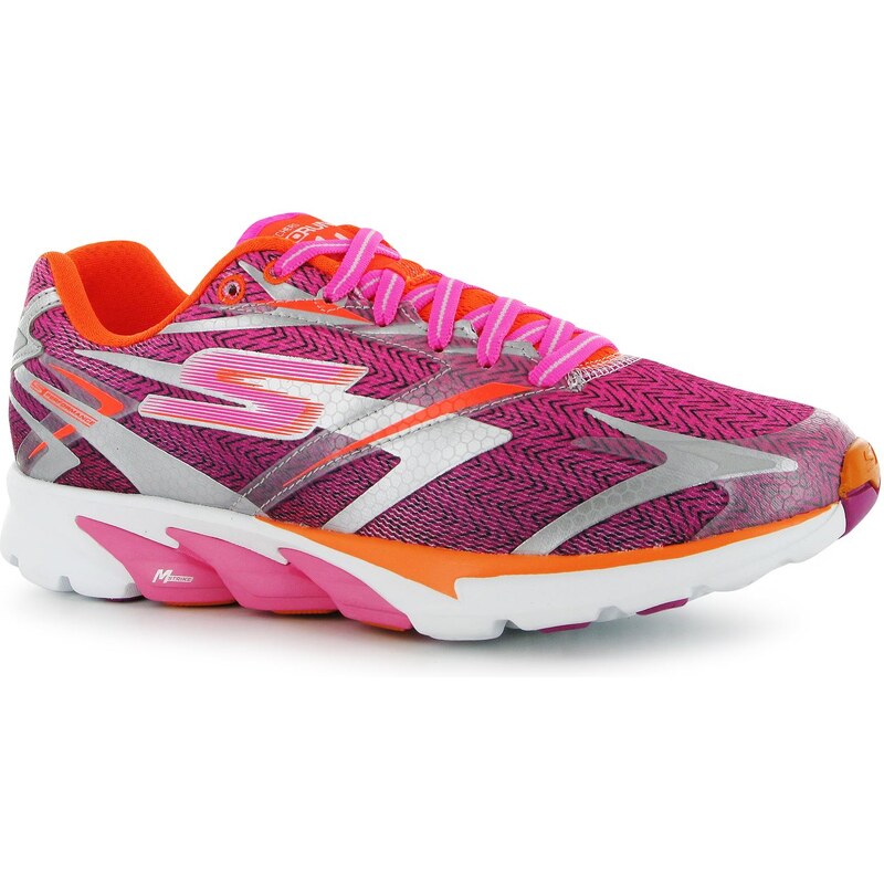Skechers Go Run 4 Ladies Running Shoes, pink/orange