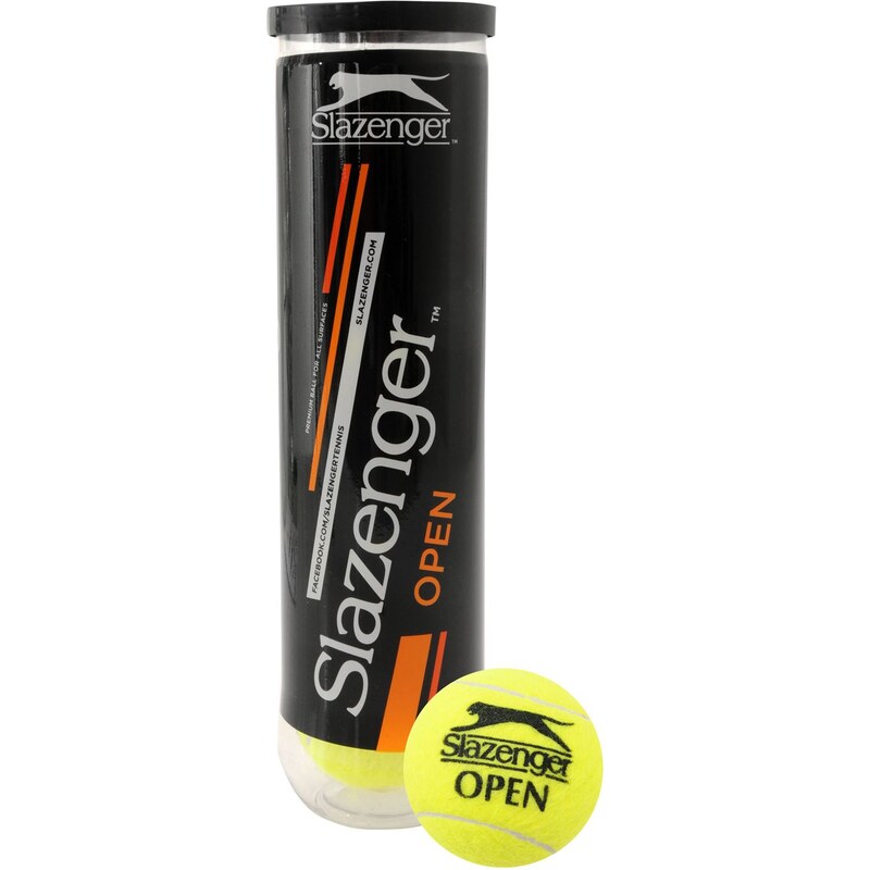 Slazenger Open Tennis Balls, yellow