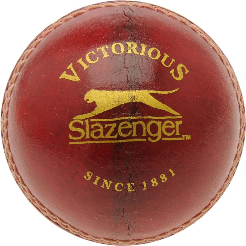Slazenger Pro Cricket Ball, red